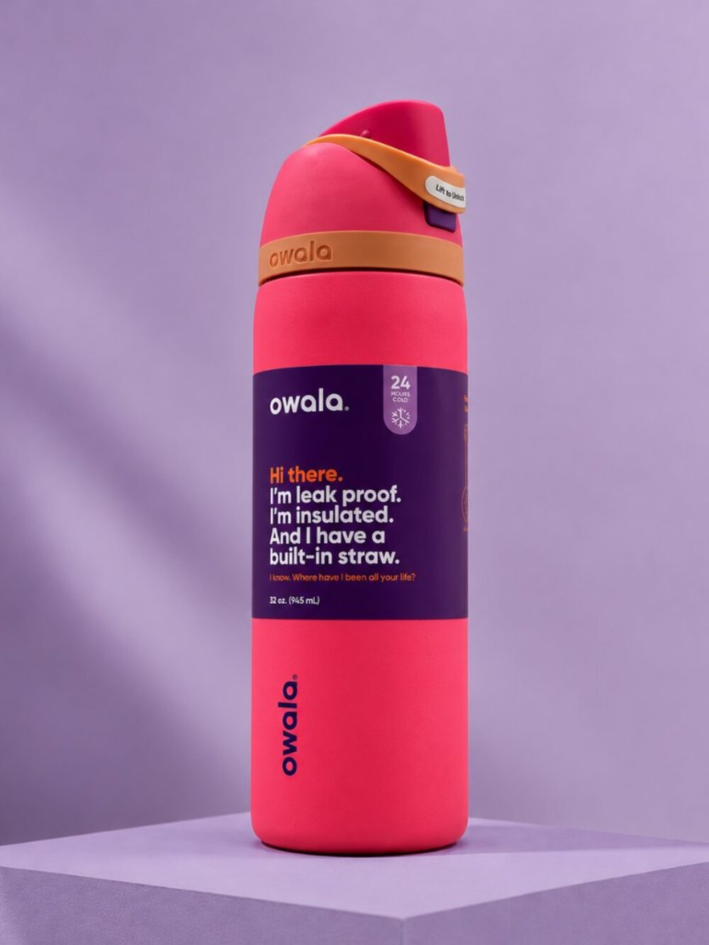 Owala 32oz Water Bottle Leakproof Insulated Straw Bottle